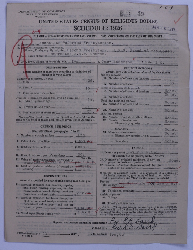 Scan of Associate Reformed Presbyterian Church: 49