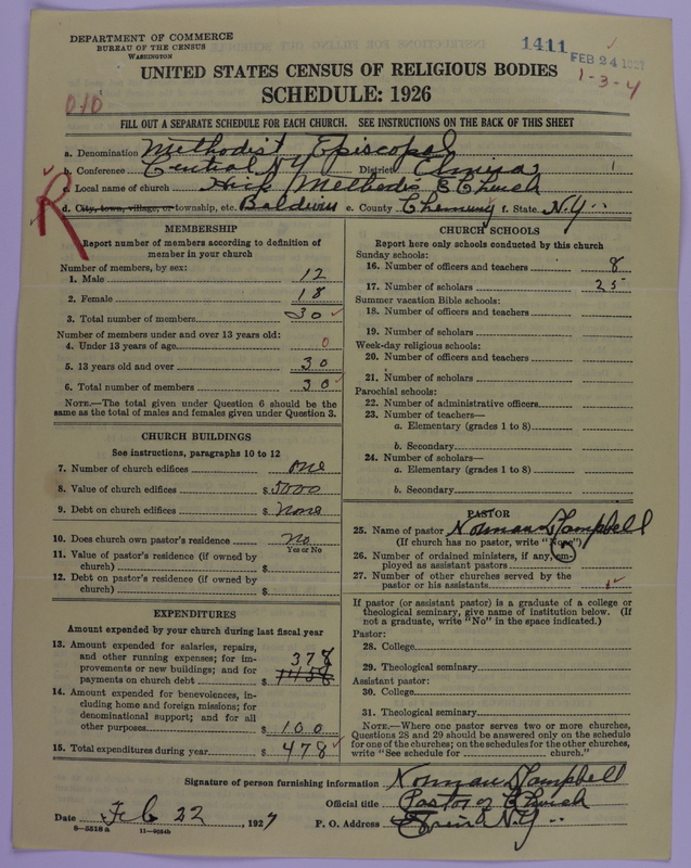 Scan of Methodist Episcopal Church: 1411