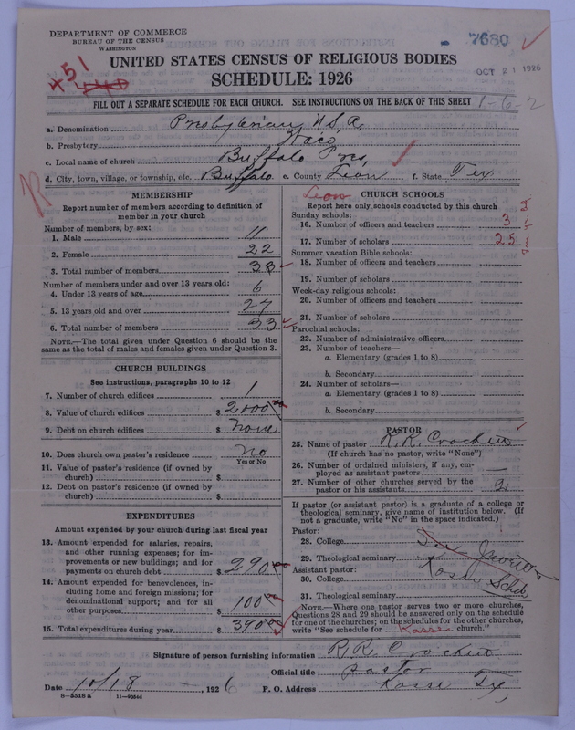 Scan of Presbyterian Church in the United States of America: 7680