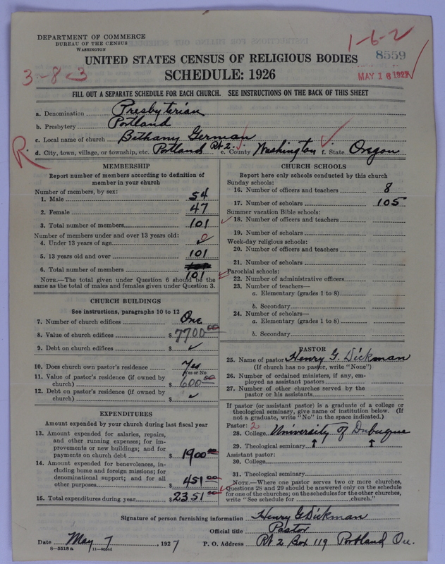 Scan of Presbyterian Church in the United States of America: 8559