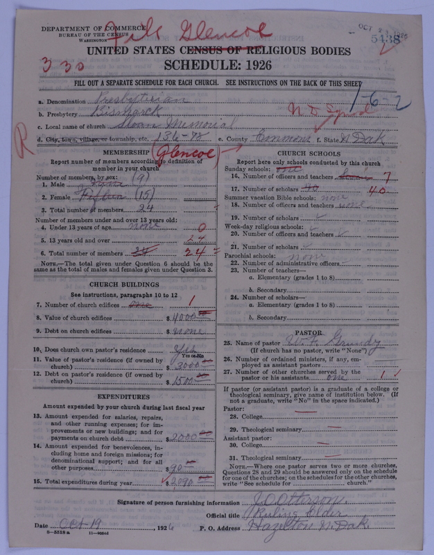 Scan of Presbyterian Church in the United States of America: 5438