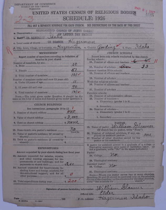 Scan of Reorganized Church of Jesus Christ of Latter Day Saints: 498