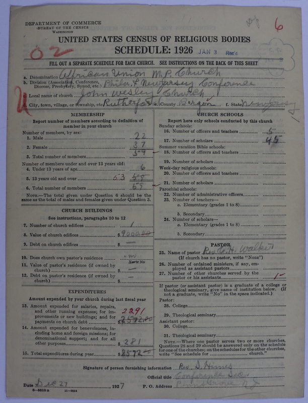Scan of African Union Methodist Protestant Church: 6