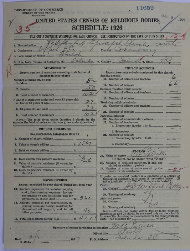 Scan of Methodist Episcopal Church, South: 11659