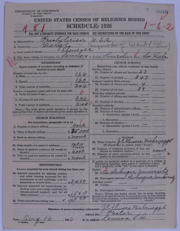 Scan of Presbyterian Church in the United States of America: 5618