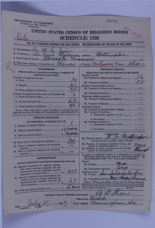 Scan of African Methodist Episcopal Zion Church: 2032