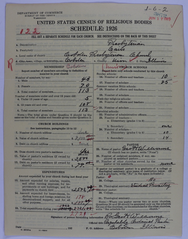 Scan of Presbyterian Church in the United States of America: 3872