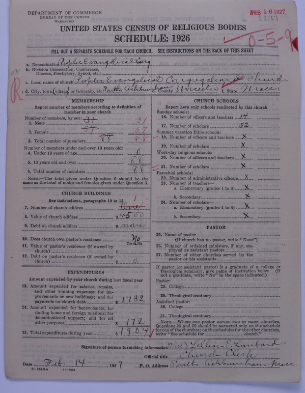 Scan of Congregational Churches: 1133