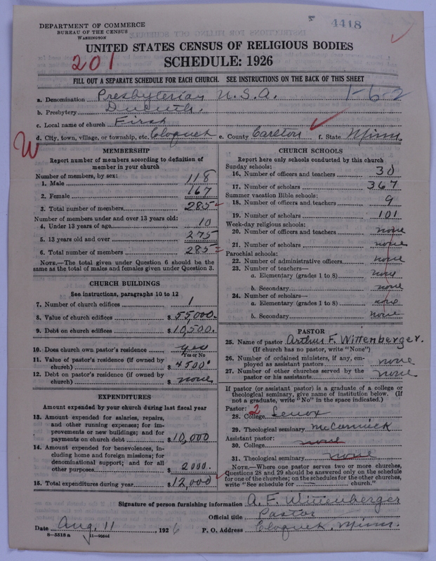 Scan of Presbyterian Church in the United States of America: 4418