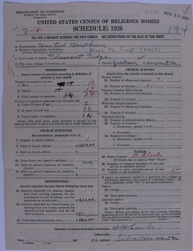 Scan of Church of the United Brethren in Christ: 2593