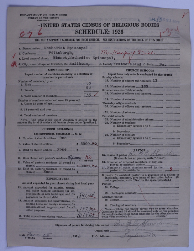Scan of Methodist Episcopal Church: 5839