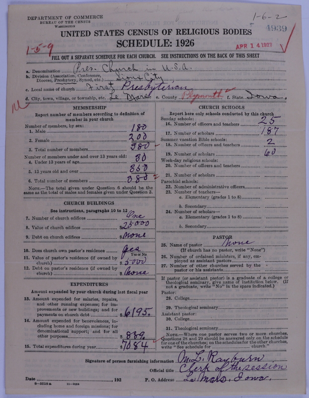 Scan of Presbyterian Church in the United States of America: 4939