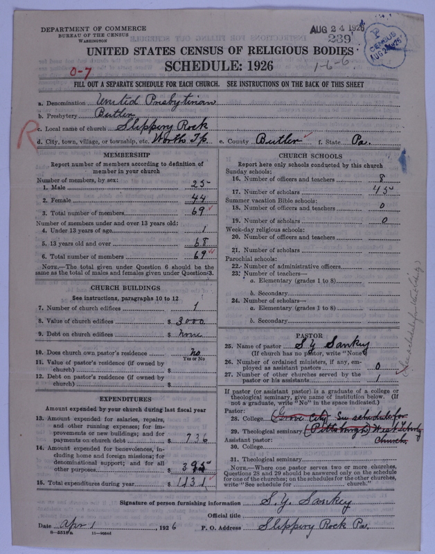 Scan of United Presbyterian Church of North America: 239
