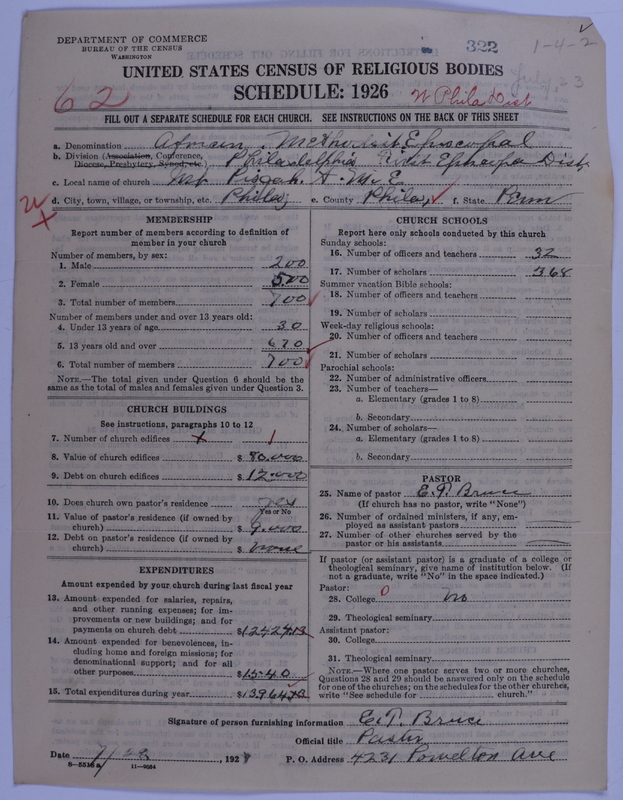 Scan of African Methodist Episcopal Church: 322