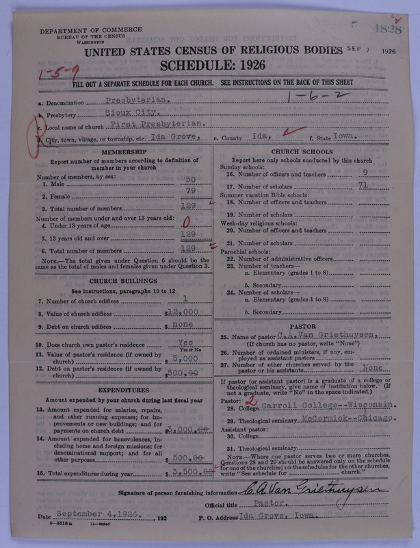 Scan of Presbyterian Church in the United States of America: 4828