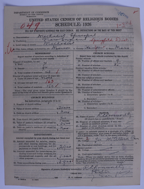 Scan of Methodist Episcopal Church: 727