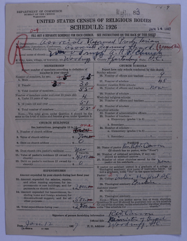 Scan of Associate Reformed Presbyterian Church: 83