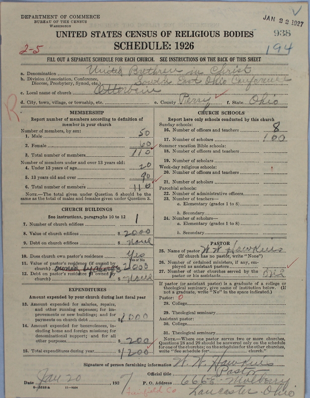 Scan of Church of the United Brethren in Christ: 938