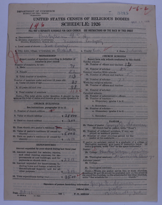 Scan of Presbyterian Church in the United States of America: 3215