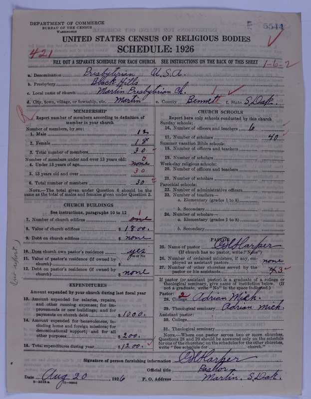 Scan of Presbyterian Church in the United States of America: 5544