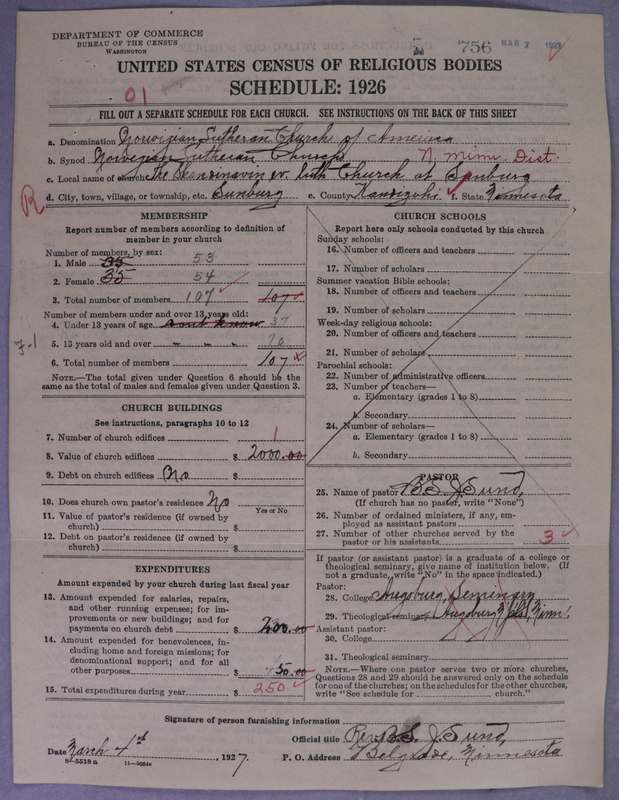 Scan of Norwegian Lutheran Church of America: 756