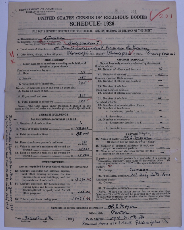 Scan of Independent Lutheran Congregations: 21