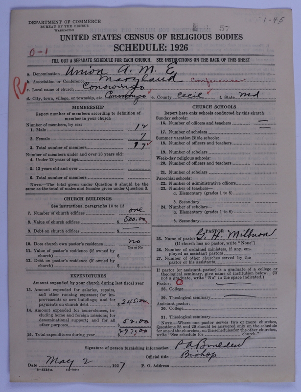 Scan of Union American Methodist Episcopal Church: 57