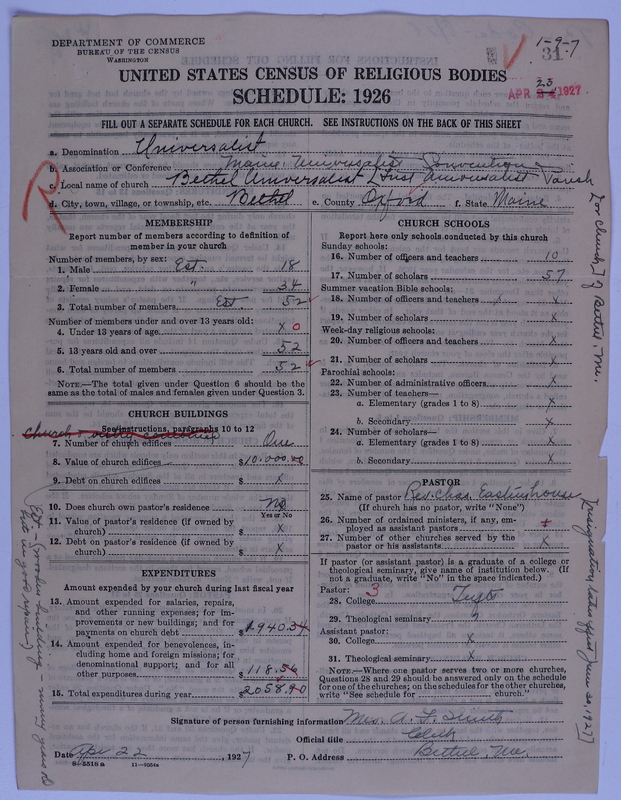 Scan of Universalist Church: 31