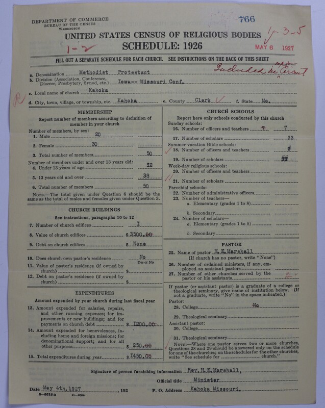 Scan of Methodist Protestant Church: 766