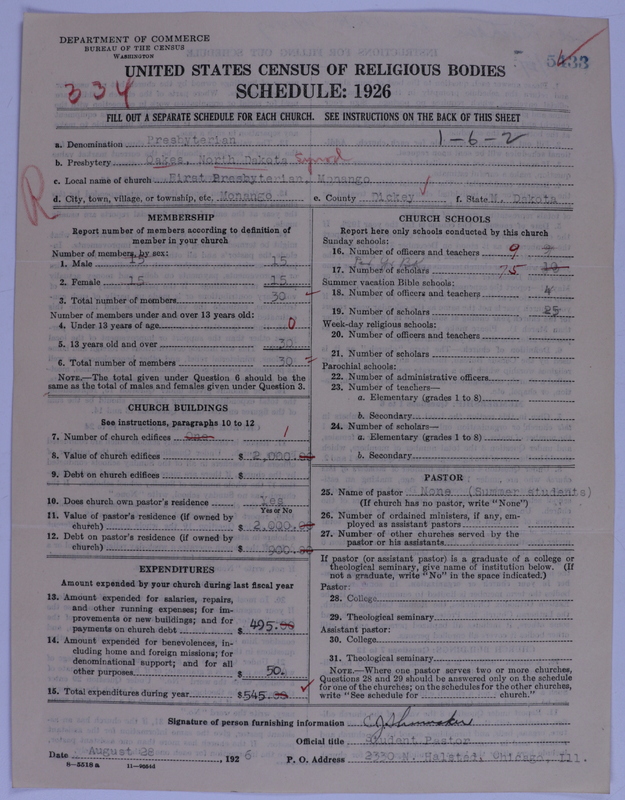 Scan of Presbyterian Church in the United States of America: 5433
