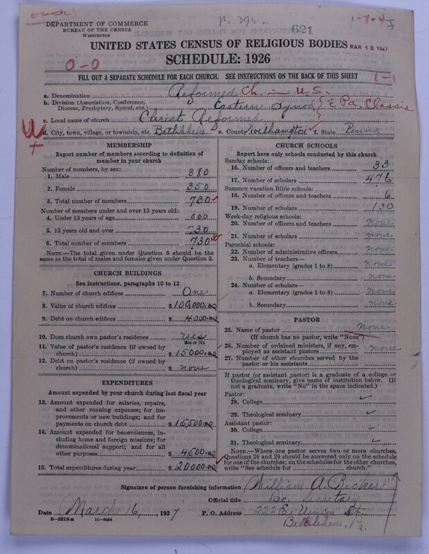 Scan of Reformed Church in the United States: 621