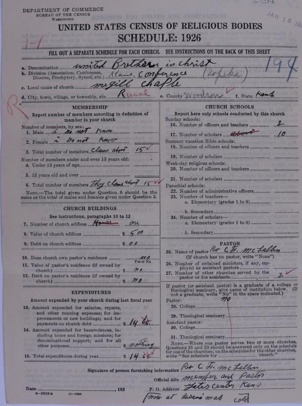 Scan of Church of the United Brethren in Christ: 2294