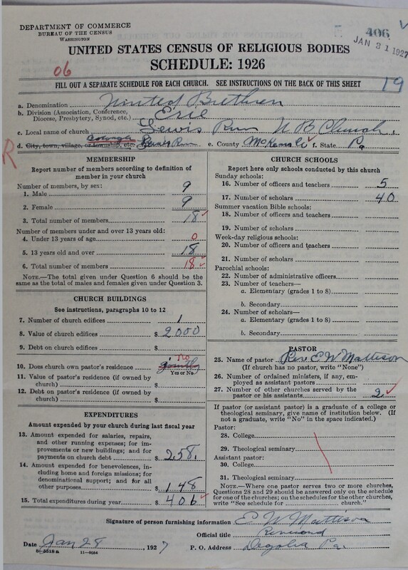 Scan of Church of the United Brethren in Christ: 406