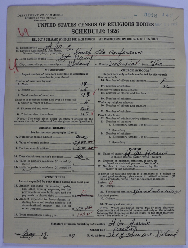 Scan of African Methodist Episcopal Church: 3918