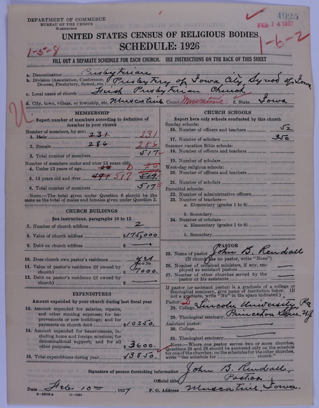 Scan of Presbyterian Church in the United States of America: 4925