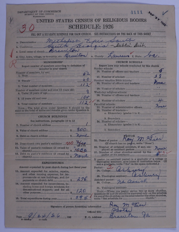 Scan of Methodist Episcopal Church, South: 4111