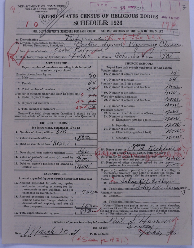 Scan of Reformed Church in the United States: 323
