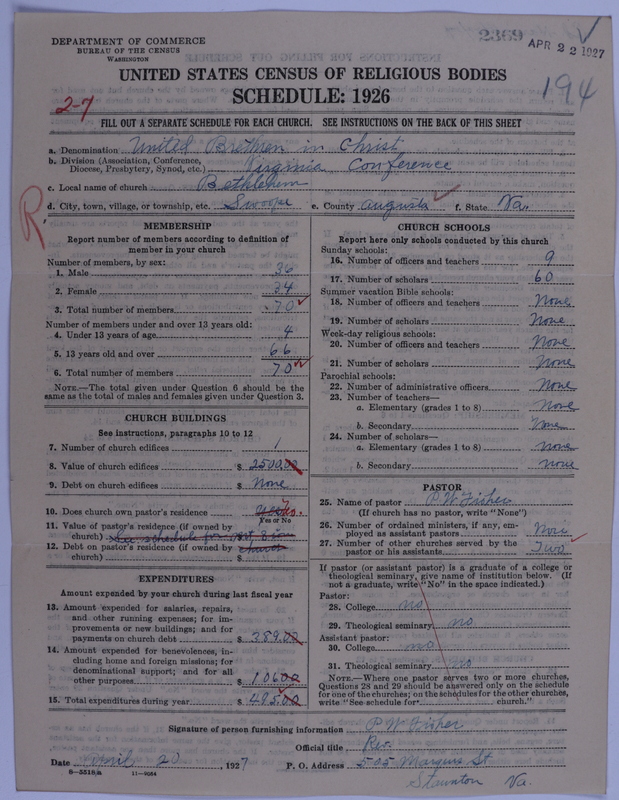 Scan of Church of the United Brethren in Christ: 2369