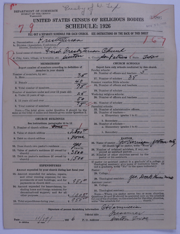 Scan of Presbyterian Church in the United States: 3386