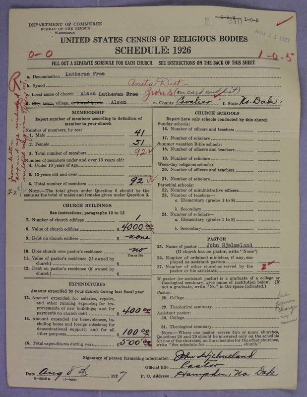 Scan of Lutheran Free Church: 240