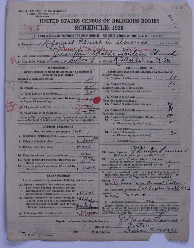 Scan of Reformed Church in America: 712