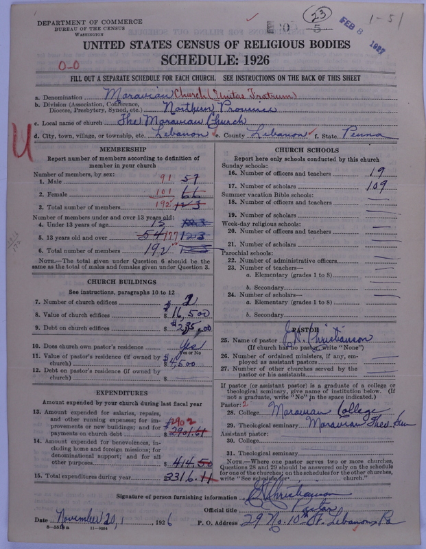Scan of Moravian Church in America: 23