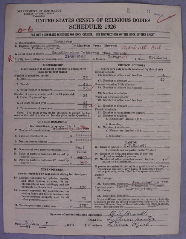 Scan of Lutheran Free Church: 3