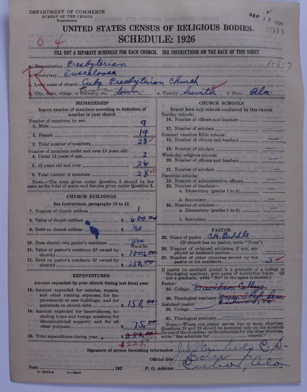 Scan of Presbyterian Church in the United States: 2511