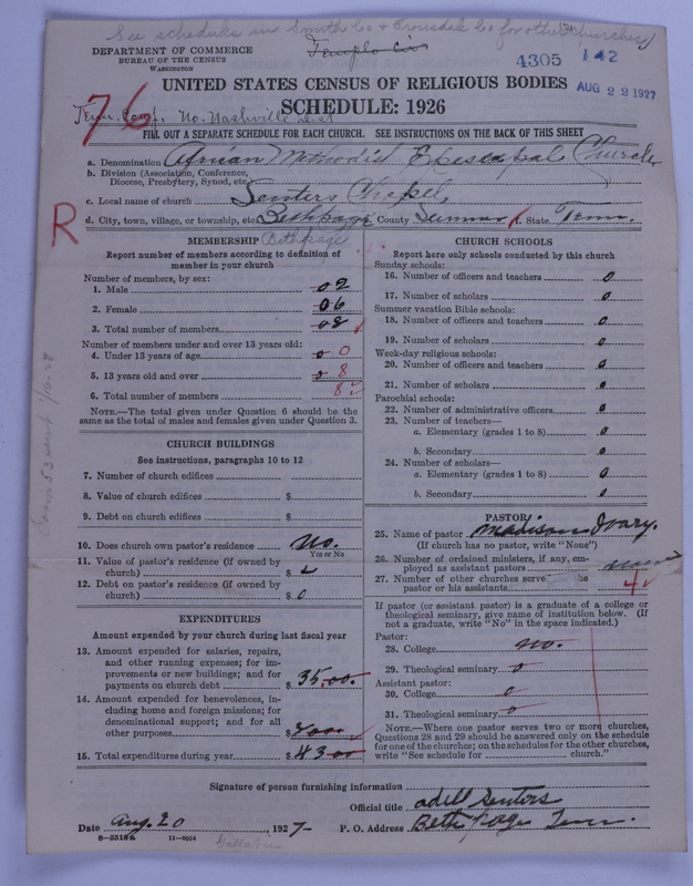 Scan of African Methodist Episcopal Church: 4305