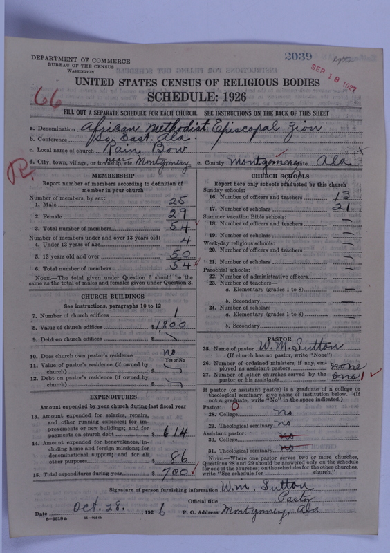 Scan of African Methodist Episcopal Zion Church: 2039