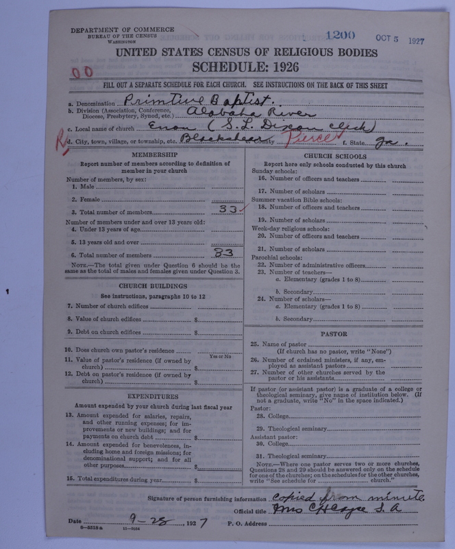 Scan of Primitive Baptists: 1200