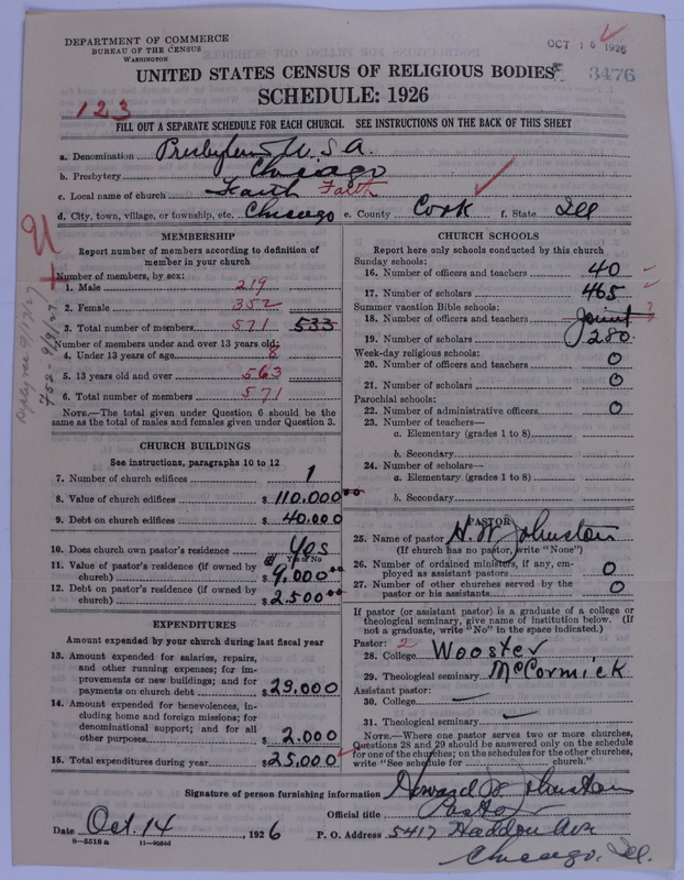 Scan of Presbyterian Church in the United States of America: 3476