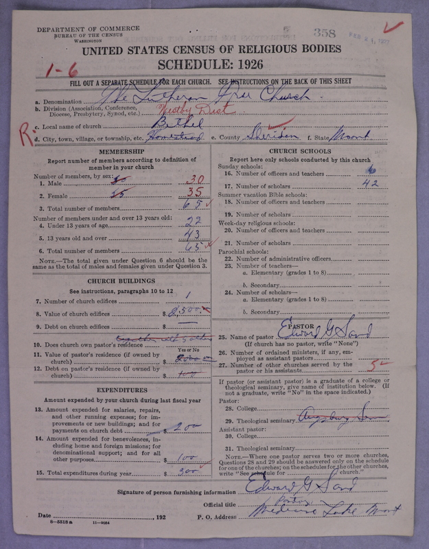Scan of Lutheran Free Church: 358