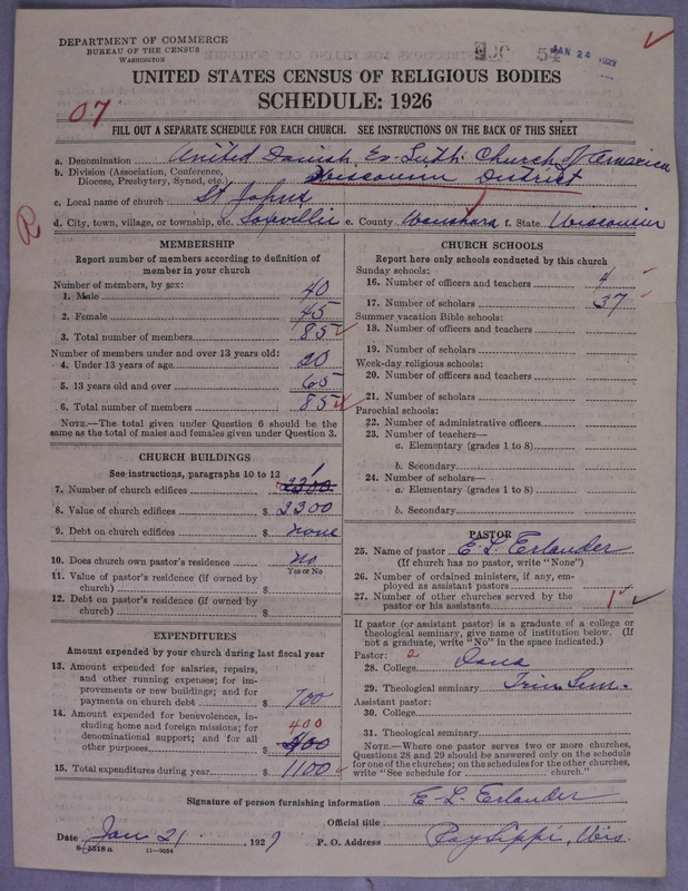 Scan of United Danish Evangelical Lutheran Church in America: 54